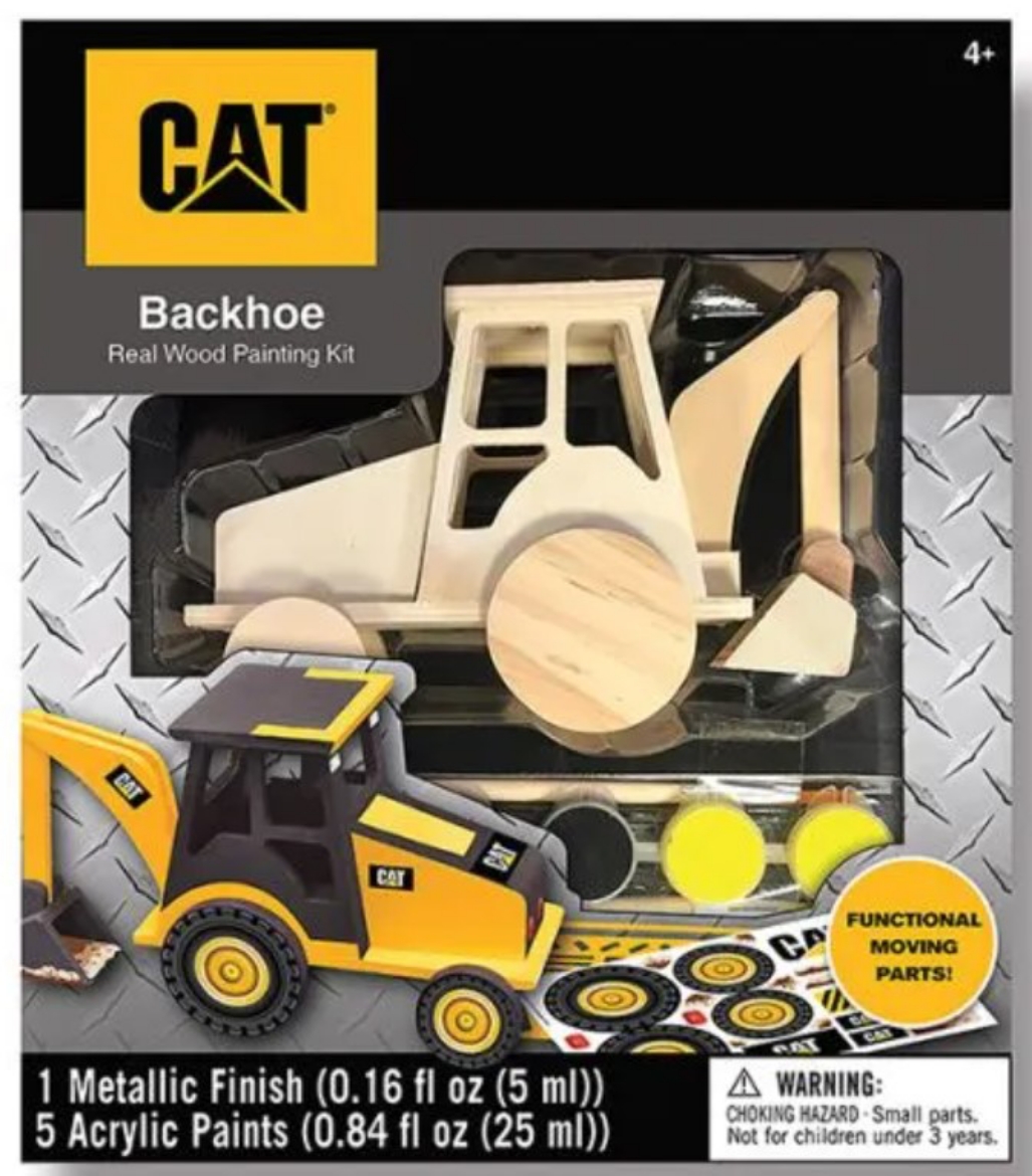 Picture of Real Wood Painting Kit - Backhoe