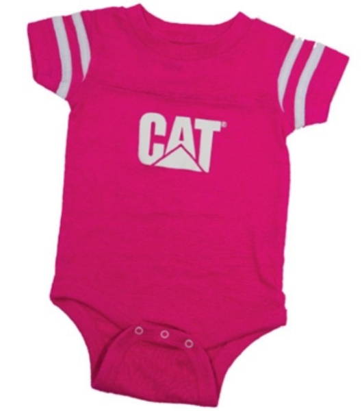 Ring Power CAT Retail Store. PINK INFANT FOOTBALL BODYSUIT