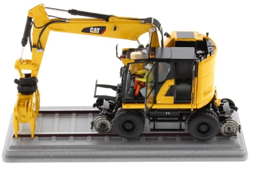 Picture of 1:50 Cat® M323F Railroad Wheeled Excavator - Safety Yellow Version