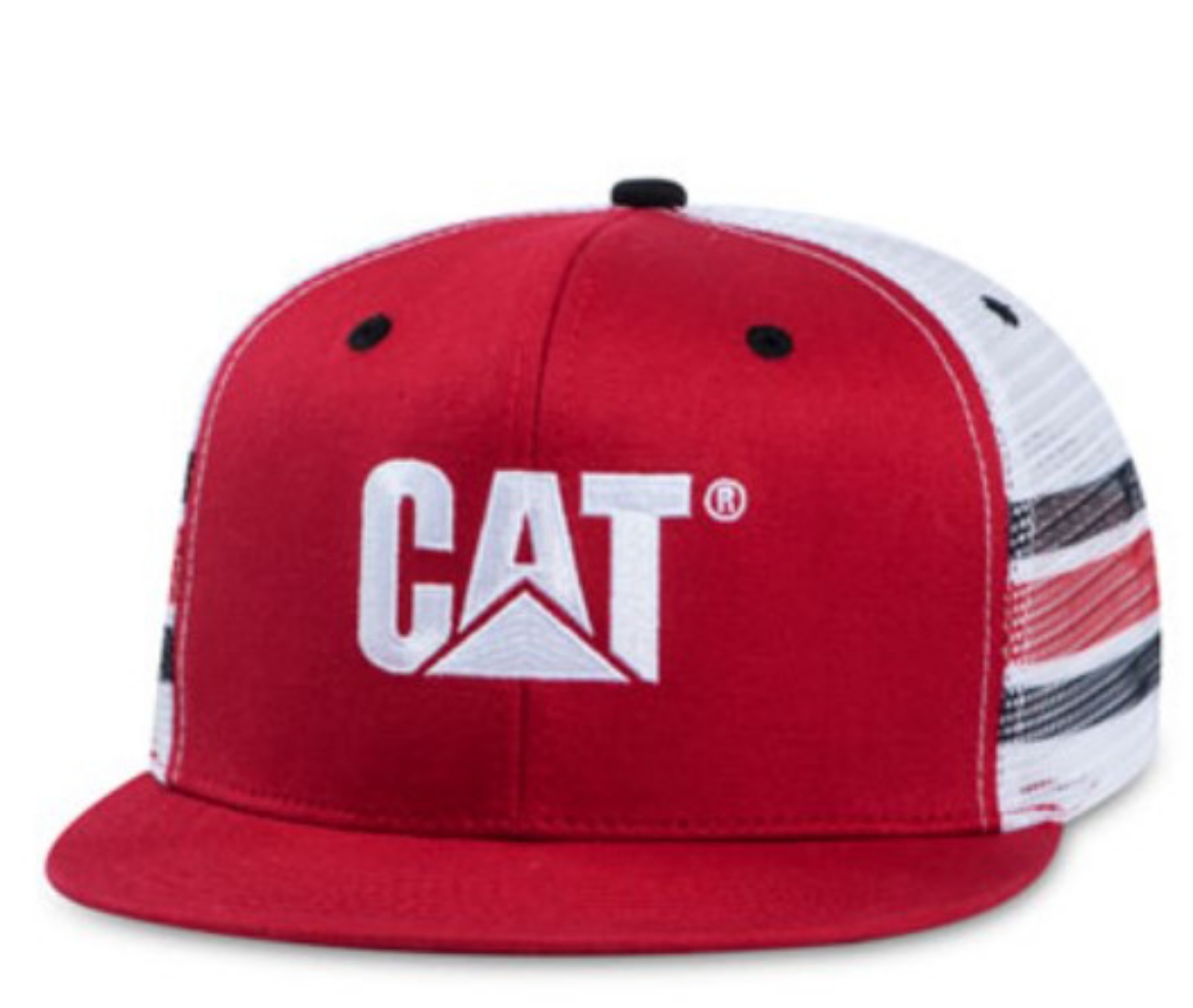Picture of RED FLATBILL MESH CAP