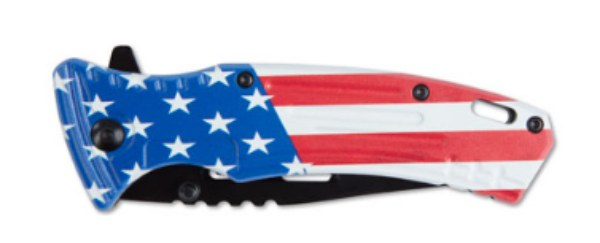 Ring Power CAT Retail Store. USA FLAG LIGHT WEIGHT COMFORT GRIP KNIFE