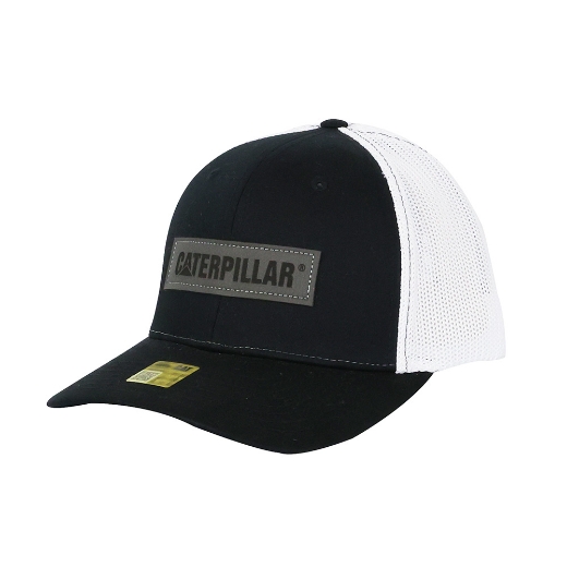Picture of Black Leather Patch Hat