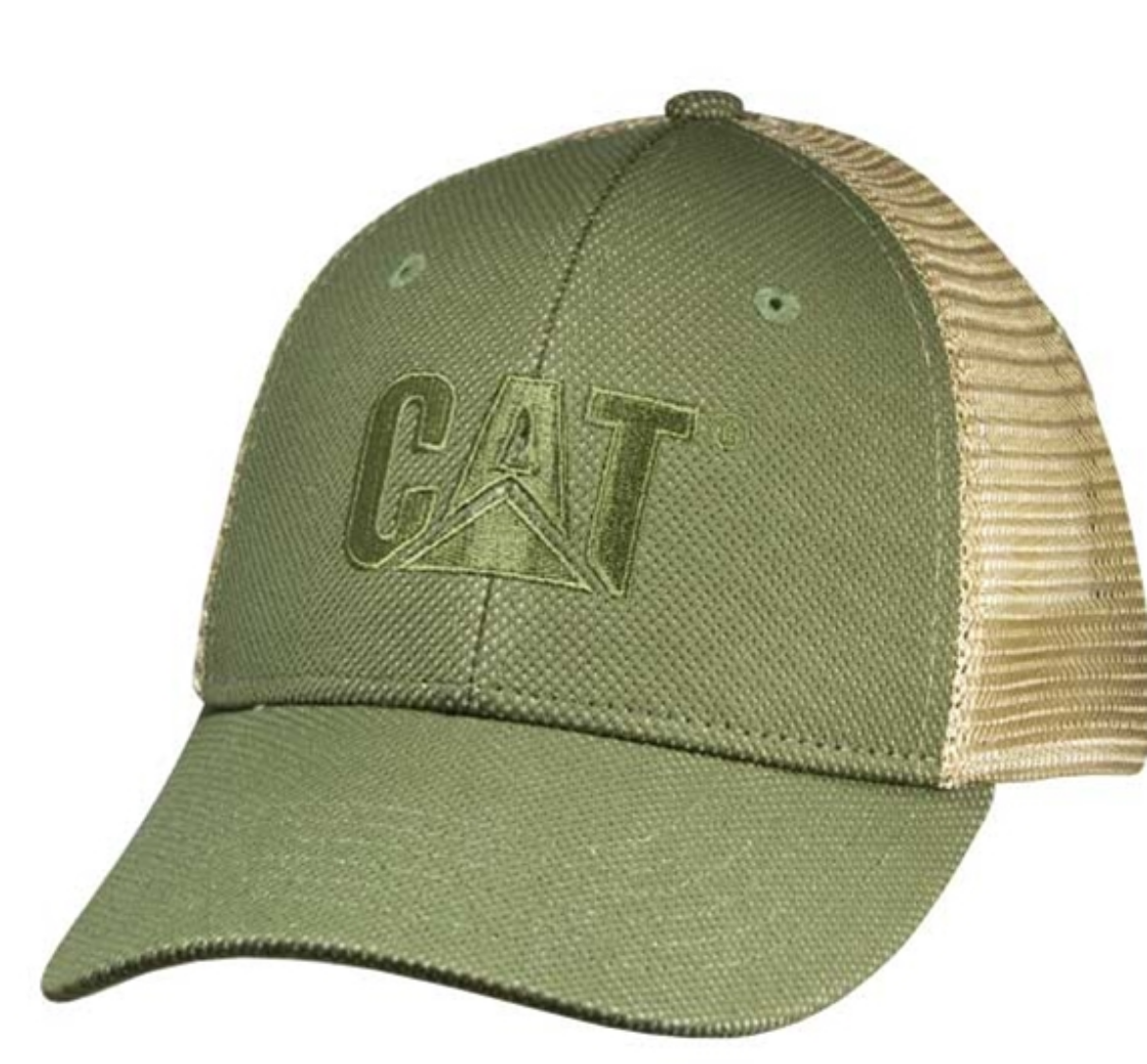 Picture of Olive Green Cap with Overlay Mesh